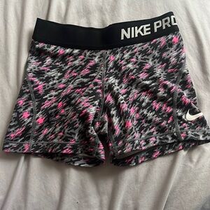 Nike Pros pink grey and black
